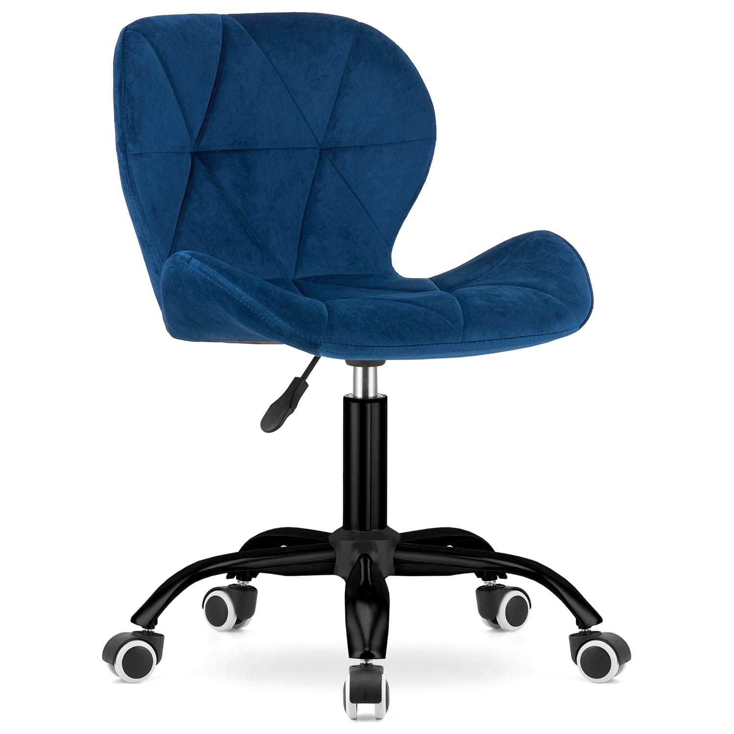 Bureaustoel - 48x36cm - Gewatteerd Velours - Marine