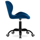 Bureaustoel - 48x36cm - Gewatteerd Velours - Marine