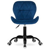 Bureaustoel - 48x36cm - Gewatteerd Velours - Marine