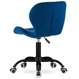 Bureaustoel - 48x36cm - Gewatteerd Velours - Marine