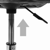 Bureaustoel - 48x36cm - Gewatteerd Velours - Marine