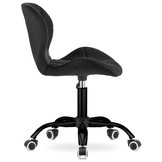Bureaustoel - 48x36cm - Gewatteerd - Zwart