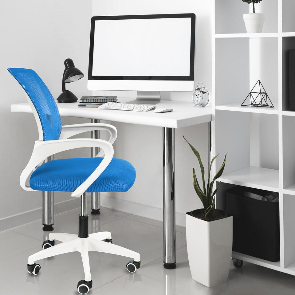 Bureaustoel - 48x45x50 cm - Draaibaar - Blauw