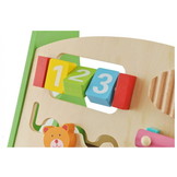 Houten loopwagen - 45,5x36x31cm - Educatief - Multicolor