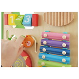 Houten loopwagen - 45,5x36x31cm - Educatief - Multicolor