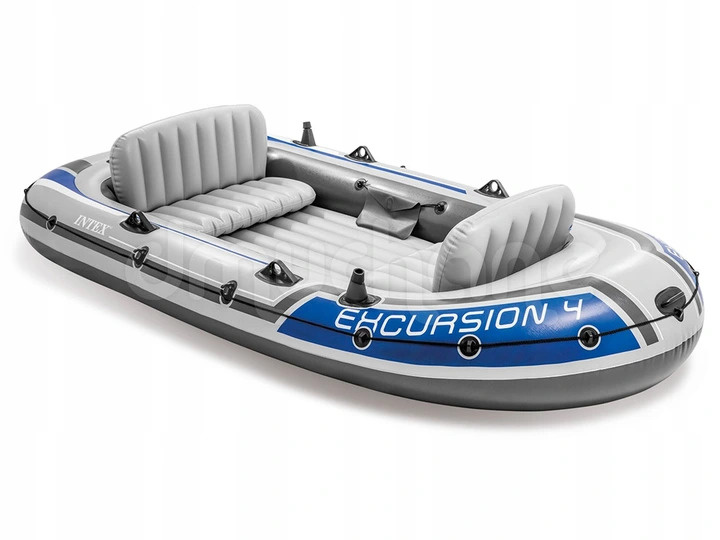 Opblaasboot - 300x160x43cm - 4 volwassenen - Grijs
