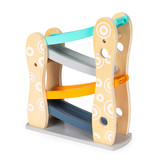 Autobaan - 25x9x28.5cm - Houten glijbaan - Kleurrijk