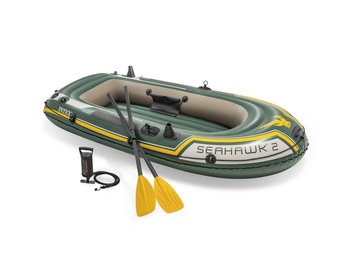 Opblaasboot - 236x114x41cm - draagvermogen 240kg - PVC - Drie luchtkamers - groen