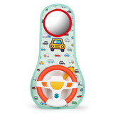 Interactieve stuurmat - 41x21cm - Draaibaar Stuurwiel - Rood