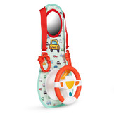 Interactieve stuurmat - 41x21cm - Draaibaar Stuurwiel - Rood