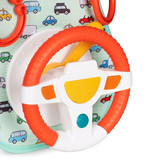 Interactieve stuurmat - 41x21cm - Draaibaar Stuurwiel - Rood