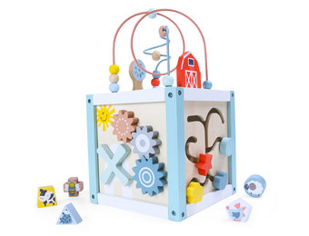 Kubussorteerder - 22x22x22cm - Educatief - Houtkleur