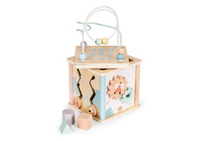Kubussorteerder - 16x16x17/31cm - educatief - houtkleurig