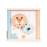 Kubussorteerder - 16x16x17/31cm - educatief - houtkleurig