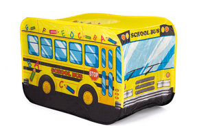 Speeltent - 110x70x70cm - schoolbus - geel