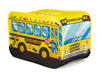 Speeltent - 110x70x70cm - schoolbus - geel