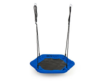 Nestschommel - 95x86cm - zeshoekig - Blauw