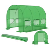 Folie tuinkas - 3x2x2m - UV-filter - Groen