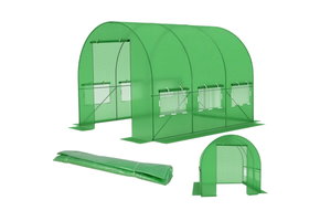 Folie tuinkas - 3x2x2m - UV-filter - Groen