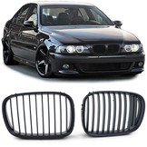 Grill nieren - geschikt voor BMW 5 Serie E39 95-03 - Sport rooster - Zwart mat