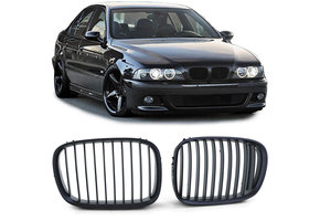 Grill nieren - geschikt voor BMW 5 Serie E39 95-03 - Sport rooster - Zwart mat