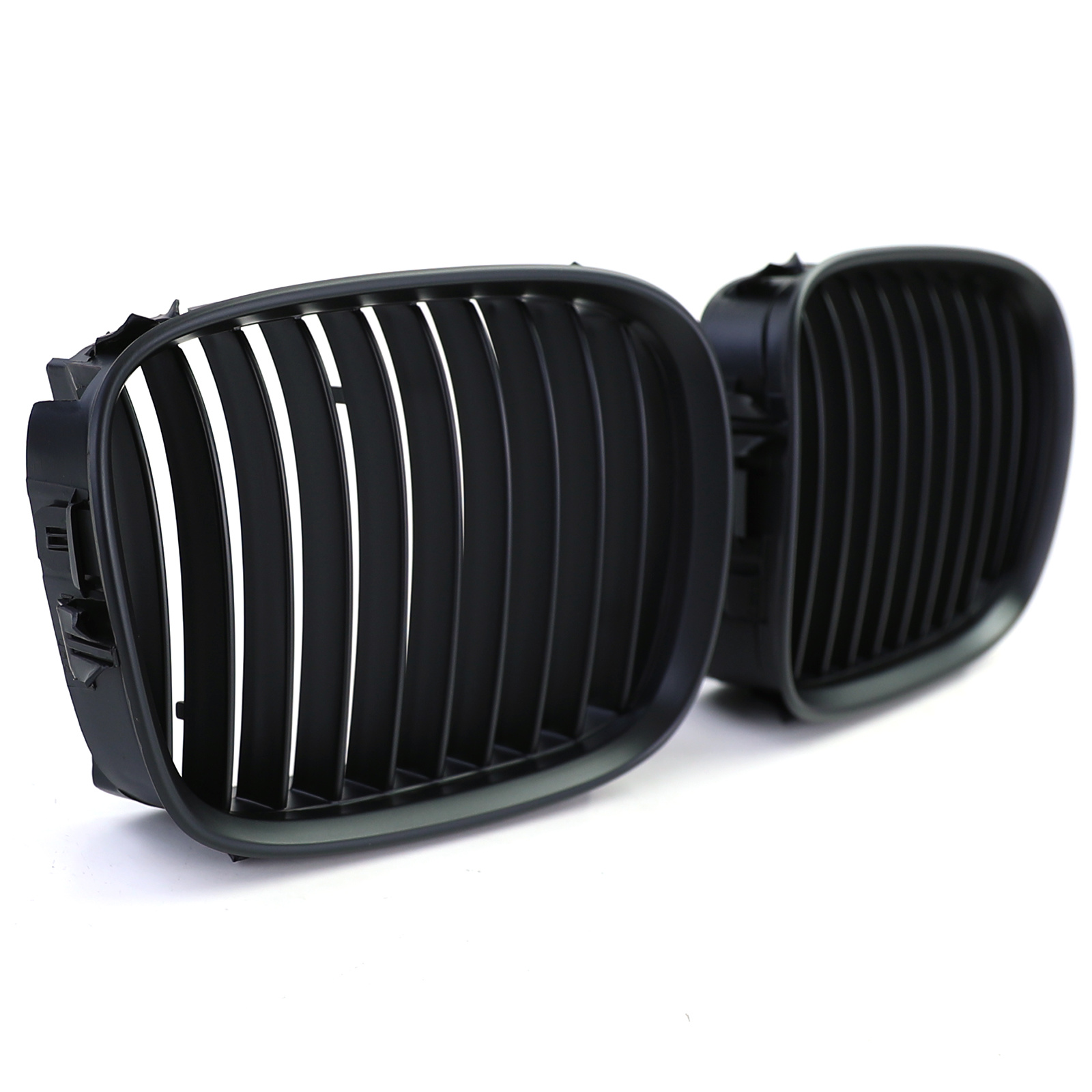 Grill nieren - geschikt voor BMW 5 Serie E39 95-03 - Sport rooster - Zwart mat
