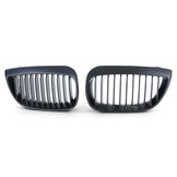Grill Nieren geschikt voor BMW 1 serie E87 04-07 - Sportieve, verbeterde look - Mat Zwart