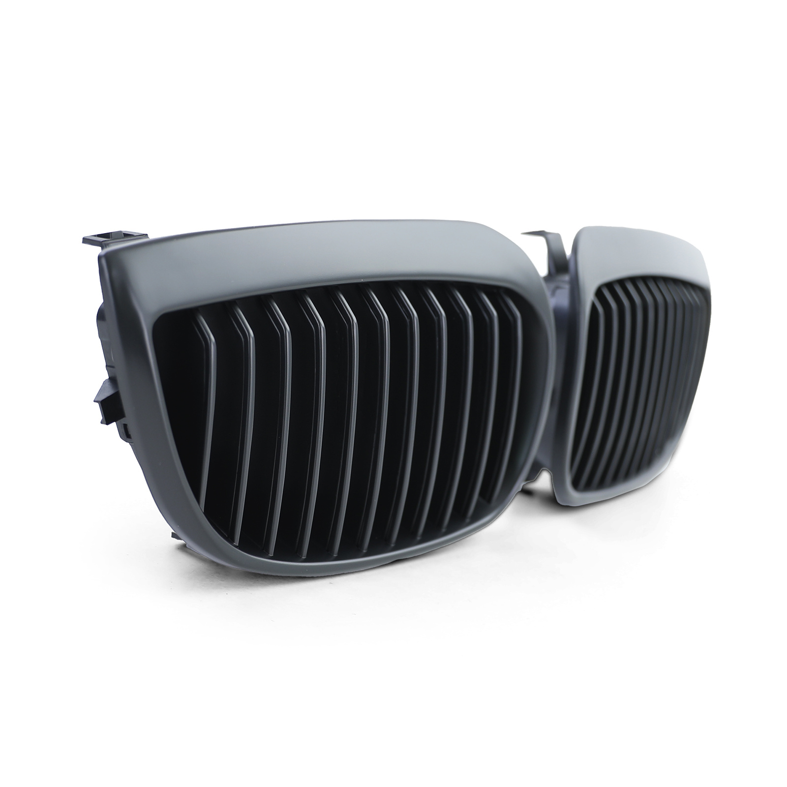 Grill Nieren geschikt voor BMW 1 serie E87 04-07 - Sportieve, verbeterde look - Mat Zwart