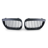 Grill Nieren geschikt voor BMW 1 serie E87 04-07 - Sportieve, verbeterde look - Mat Zwart