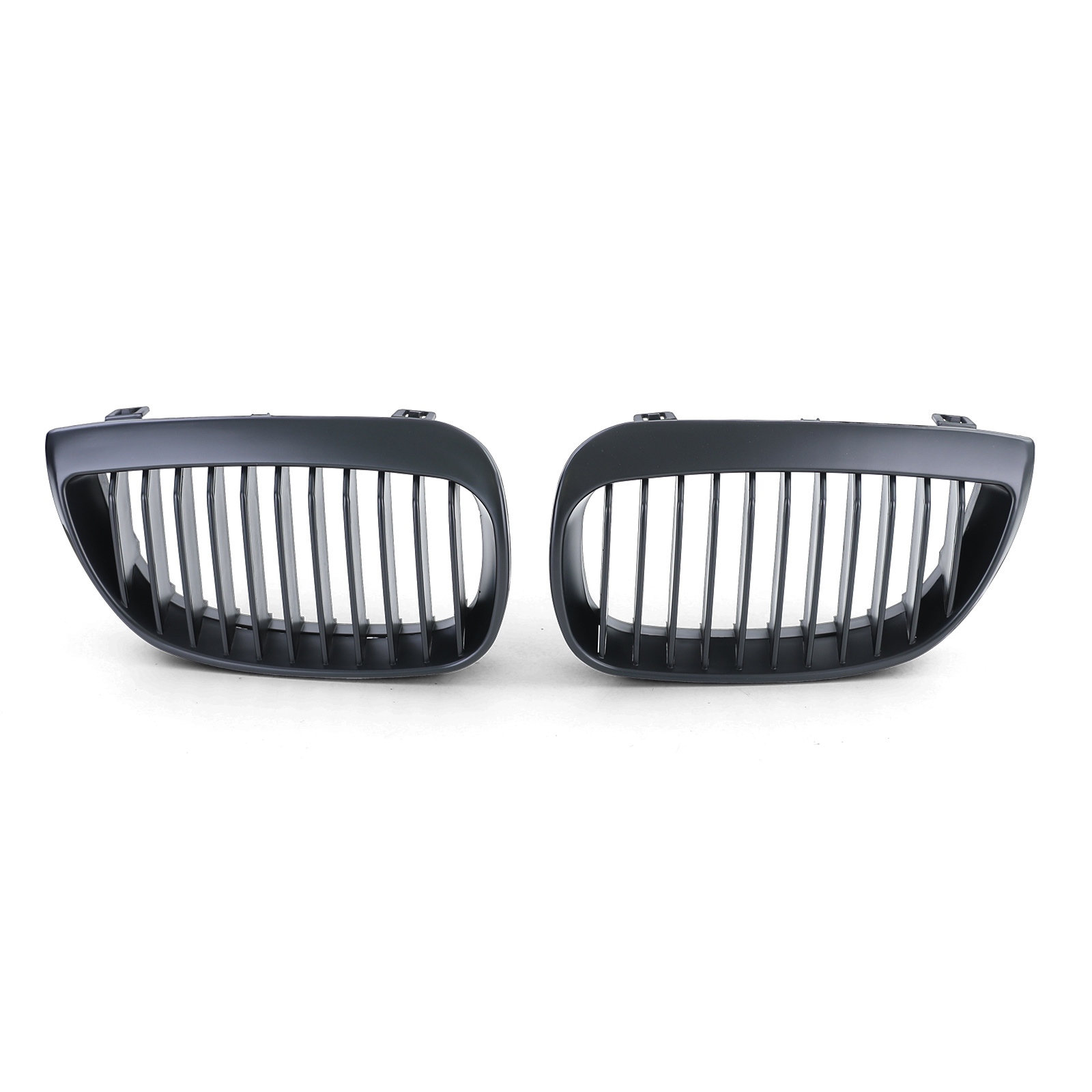 Grill Nieren geschikt voor BMW 1 serie E87 04-07 - Sportieve, verbeterde look - Mat Zwart