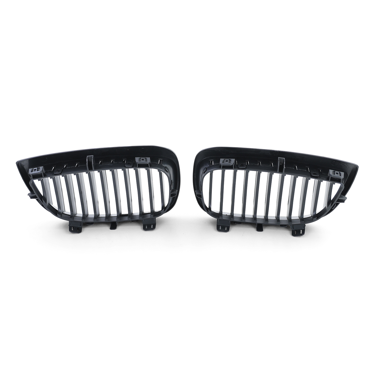 Grill Nieren geschikt voor BMW 1 serie E87 04-07 - Sportieve, verbeterde look - Mat Zwart