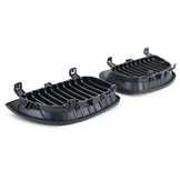 Grill Nieren geschikt voor BMW 1 serie E87 04-07 - Sportieve, verbeterde look - Mat Zwart