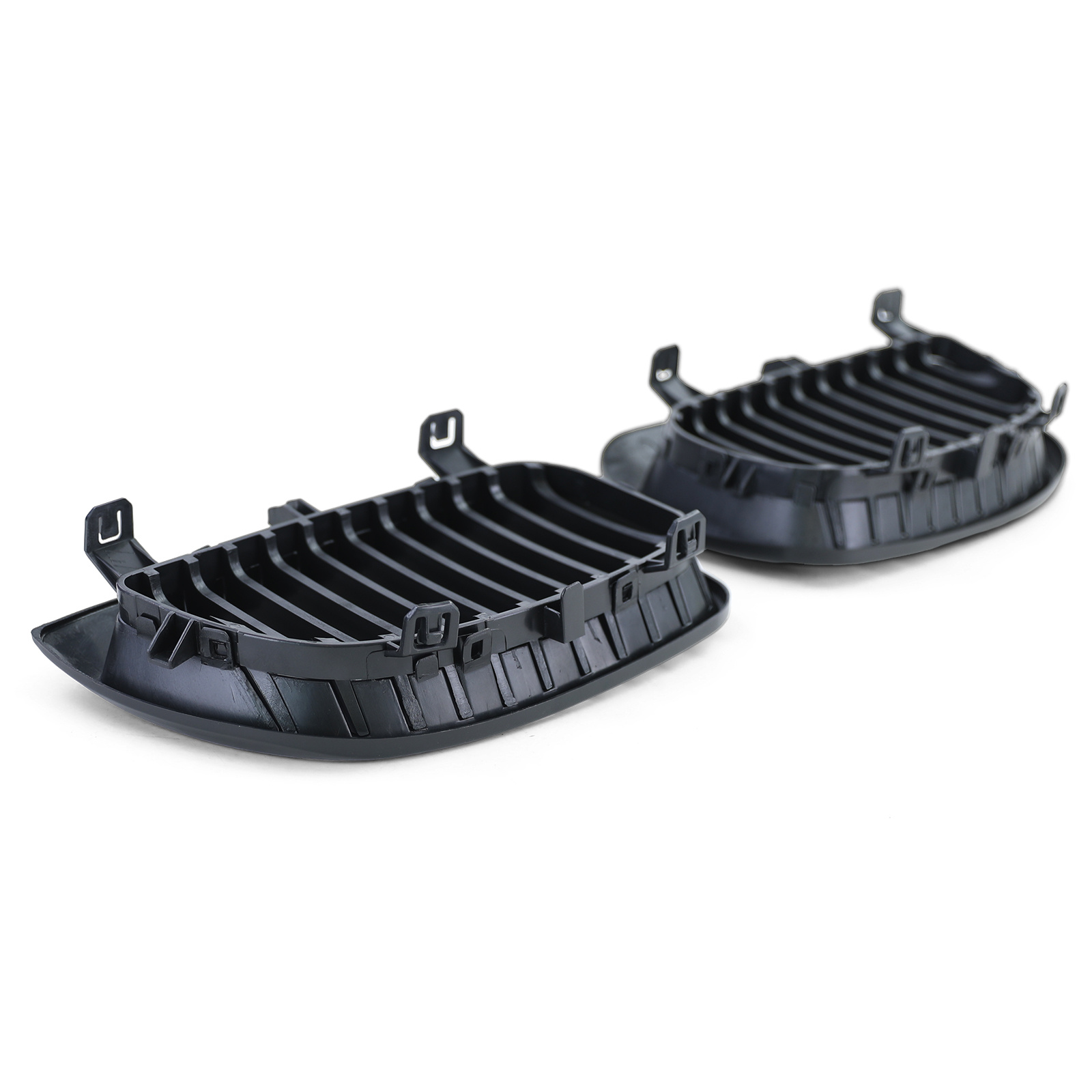 Grill Nieren geschikt voor BMW 1 serie E87 04-07 - Sportieve, verbeterde look - Mat Zwart