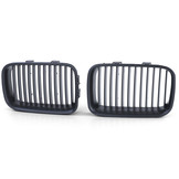Grill Nieren geschikt voor BMW 3 Serie E36 90-96 - Sportieve look - Zwart Mat