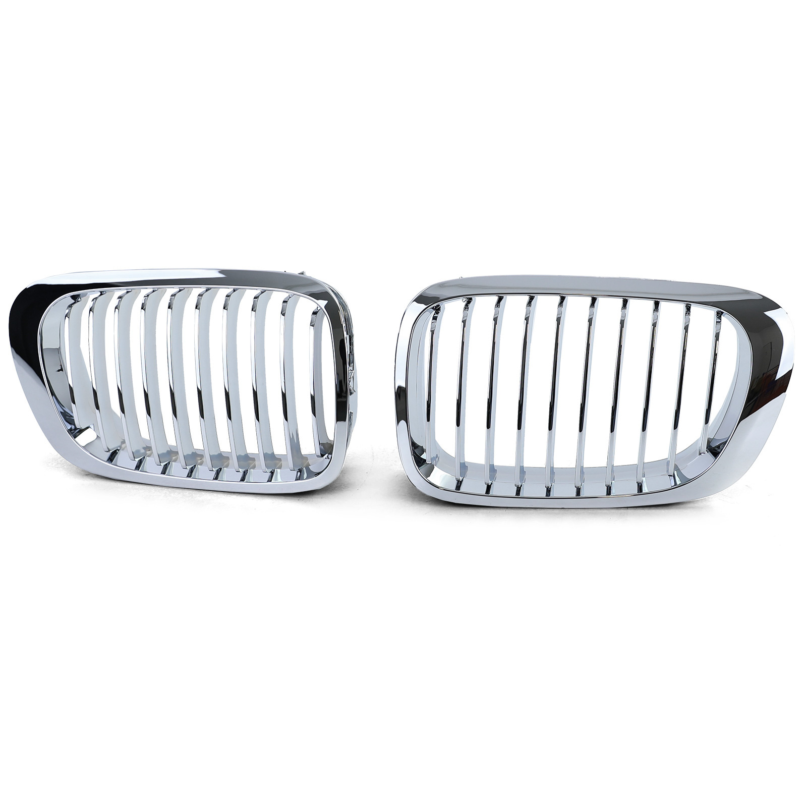 Grill Nieren - geschikt voor BMW 3 Serie E46 Coupe Cabrio 99-03 - Sport Rooster - Chroom