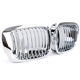 Grill Nieren - geschikt voor BMW 3 Serie E46 Coupe Cabrio 99-03 - Sport Rooster - Chroom