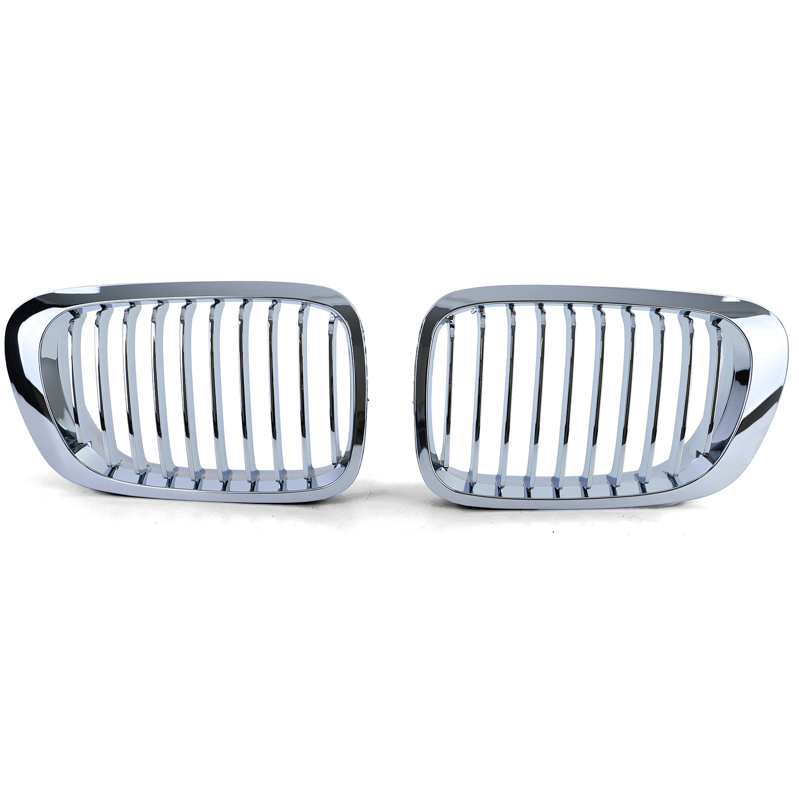 Grill Nieren - geschikt voor BMW 3 Serie E46 Coupe Cabrio 99-03 - Sport Rooster - Chroom