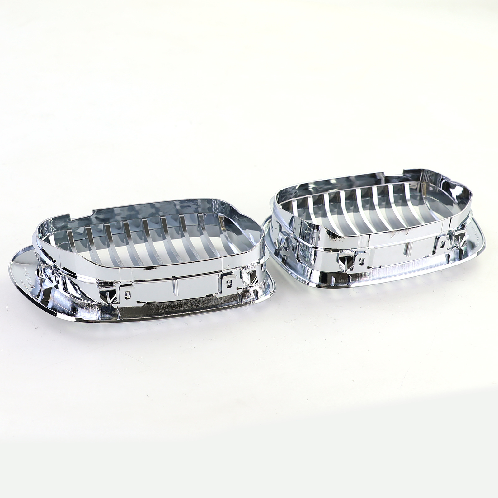 Grill Nieren - geschikt voor BMW 3 Serie E46 Coupe Cabrio 99-03 - Sport Rooster - Chroom