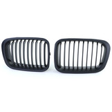 Grill Nieren - BMW 3 Serie E46 Sedan Touring 98-01 - Sportieve Look - Zwart Mat