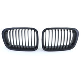 Grill Nieren - BMW 3 Serie E46 Sedan Touring 98-01 - Sportieve Look - Zwart Mat