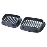 Grill Nieren - geschikt voor BMW 3 Serie E46 Sedan Touring 98-01 - Sportieve Look - Zwart Mat