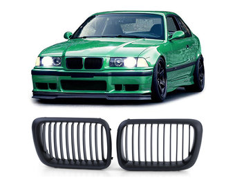 Grill nieren - BMW 3 Serie E36 M3 - Sportieve look - Performance zwart mat