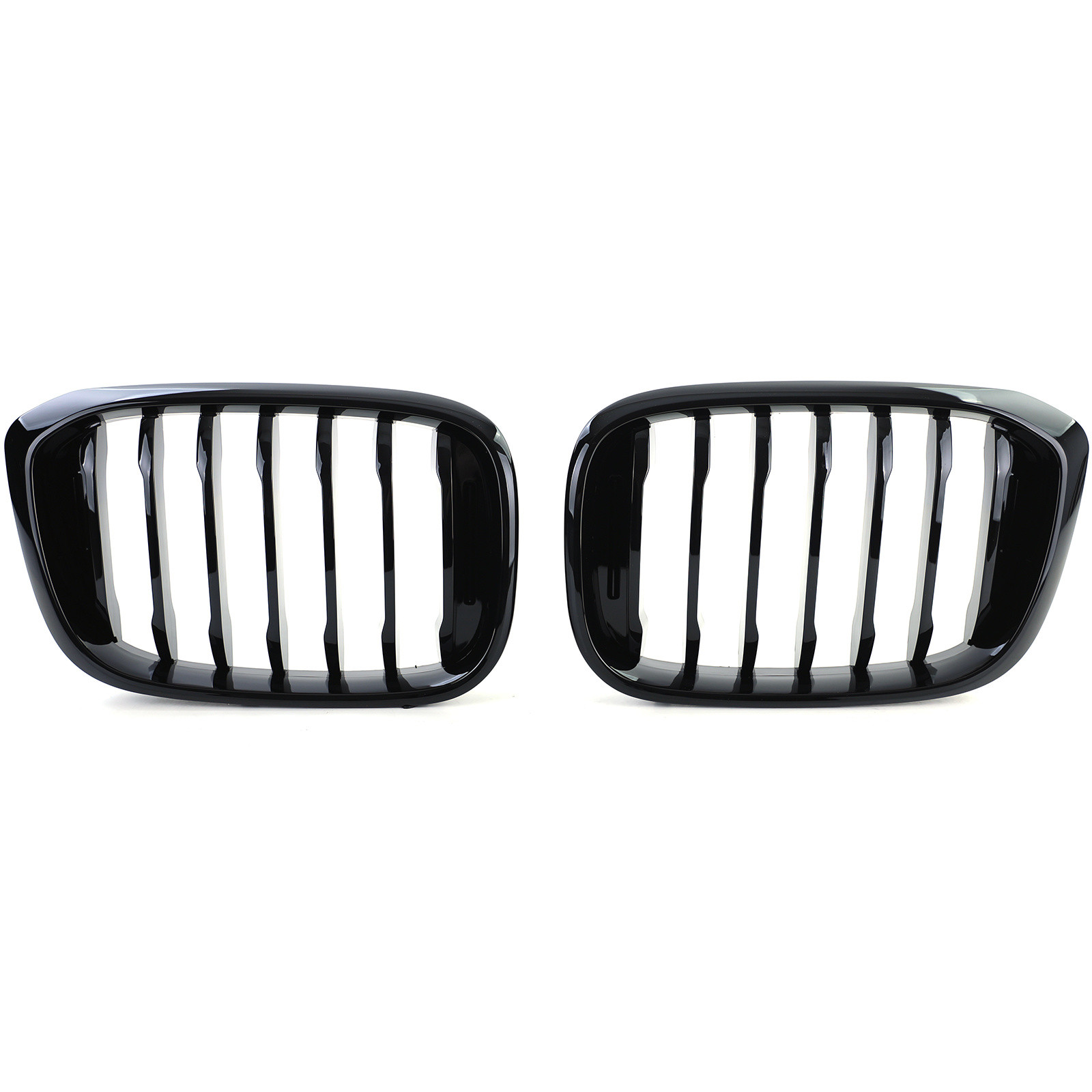 Grill nieren - BMW X3 G01 X4 G02 - sportief uiterlijk - glanzend zwart