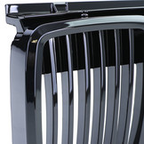 Grill Nieren geschikt voor BMW 3-serie E30 82-94 - Sport rooster - Zwart Glans