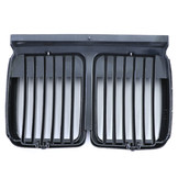 Grill Nieren geschikt voor BMW 3-serie E30 82-94 - Sport rooster - Zwart Glans