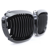 Grill Nieren geschikt voor BMW 3 Serie E46 Coupe Cabrio 03-07 - Sport Performance - Zwart Glans