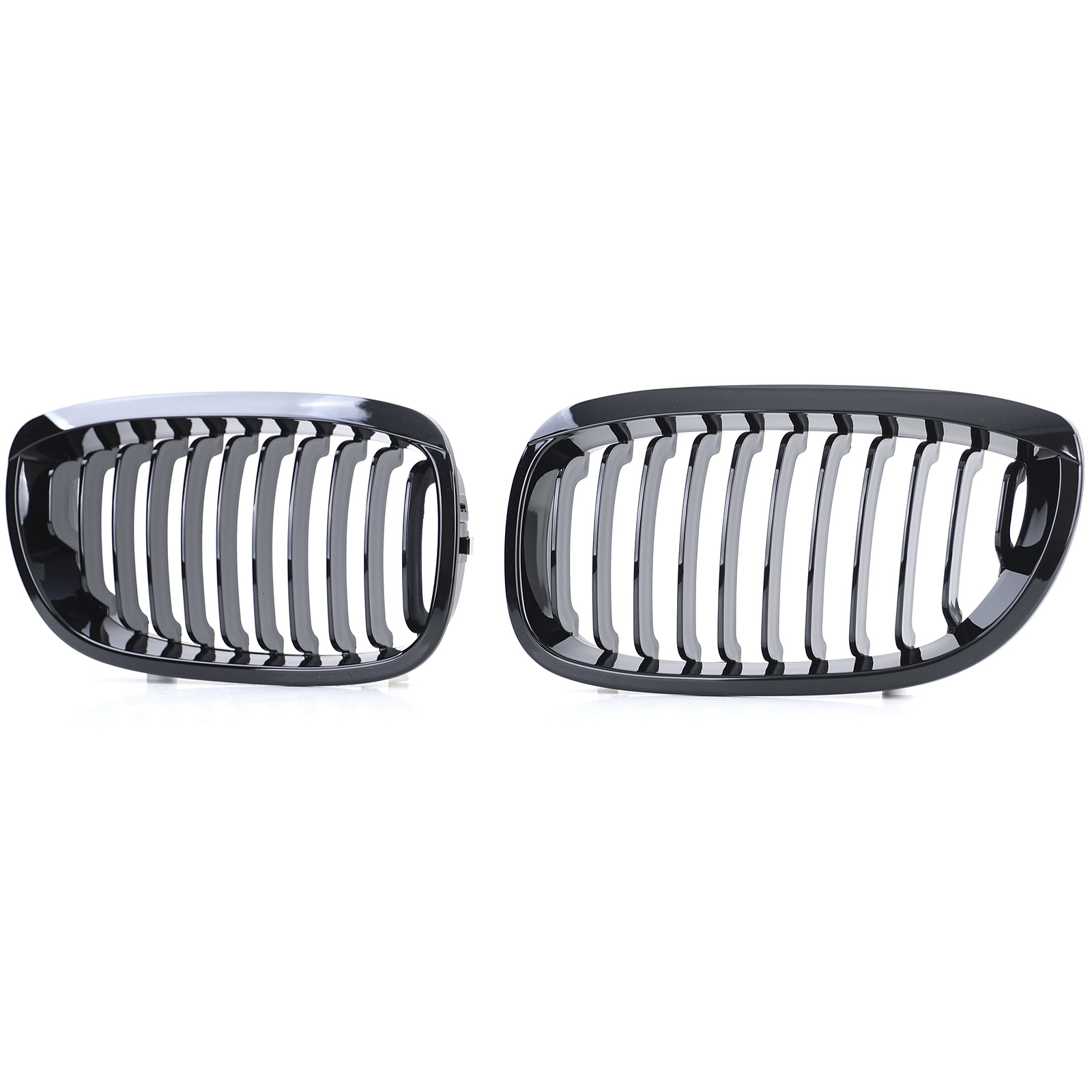 Grill Nieren geschikt voor BMW 3 Serie E46 Coupe Cabrio 03-07 - Sport Performance - Zwart Glans