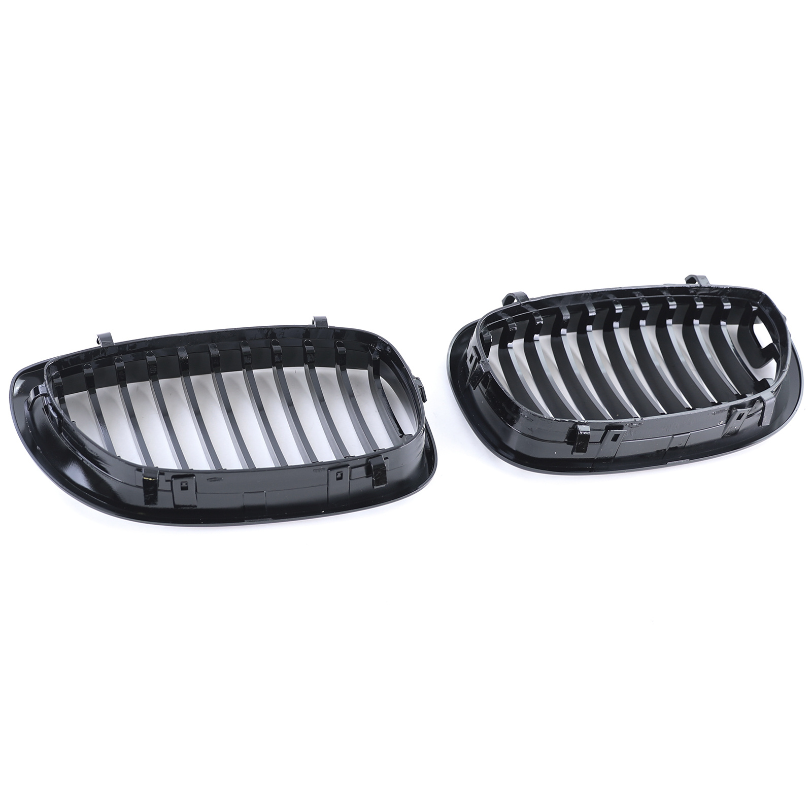 Grill Nieren geschikt voor BMW 3 Serie E46 Coupe Cabrio 03-07 - Sport Performance - Zwart Glans
