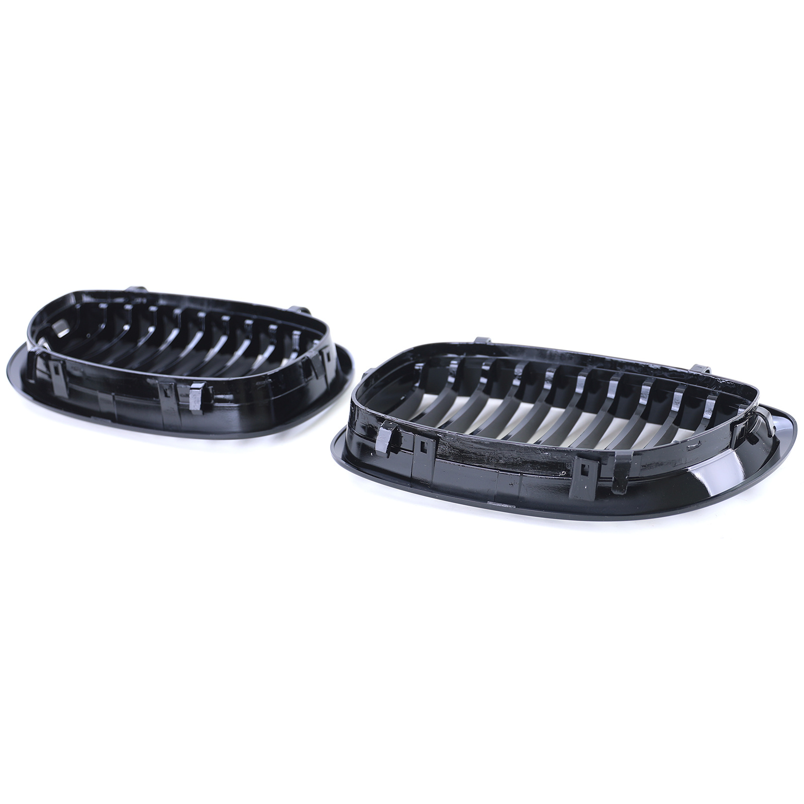 Grill Nieren geschikt voor BMW 3 Serie E46 Coupe Cabrio 03-07 - Sport Performance - Zwart Glans