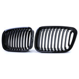 Grill nieren geschikt voor BMW 3 Serie E46 Sedan Touring - Sportieve look - Zwarte glans